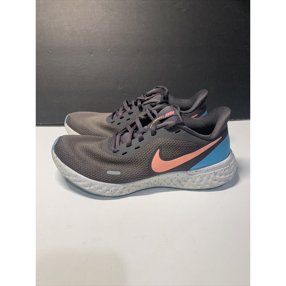 Nike Revolution 5 Women's Size 10 Grey Pink Blue Running Shoes Sneaker CU4830001